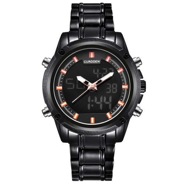curddenbrand watches men led luxury stainless steel relojes hombre date analog digital men's quartz watches, Slivery;brown
curddenbrand watches men led luxury stainless steel relojes hombre date analog digital men's quartz watches, Slivery;brown