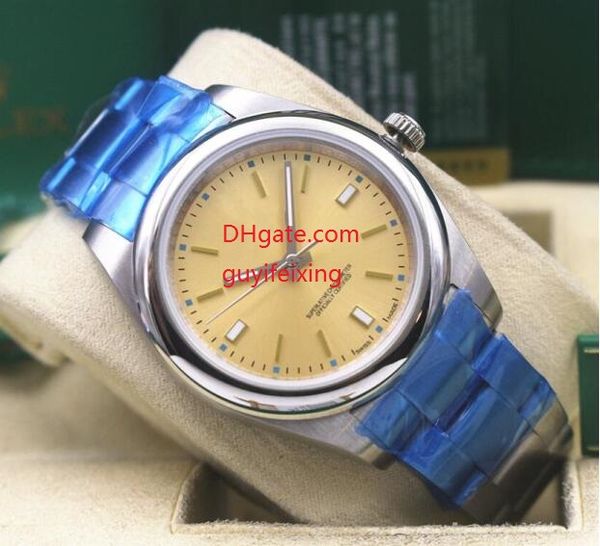 114200 mens wristwatches perpetual 36mm date steel yellow dial sapphire mechanical automatic men casual sports watch watches, Slivery;brown
114200 mens wristwatches perpetual 36mm date steel yellow dial sapphire mechanical automatic men casual sports watch watches, Slivery;brown