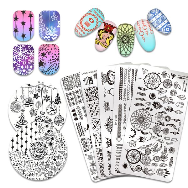born pretty christmas snowflake xmas santa claus reindeer cat image nail art stamping plate template stamp diy printing transfer, White
born pretty christmas snowflake xmas santa claus reindeer cat image nail art stamping plate template stamp diy printing transfer, White