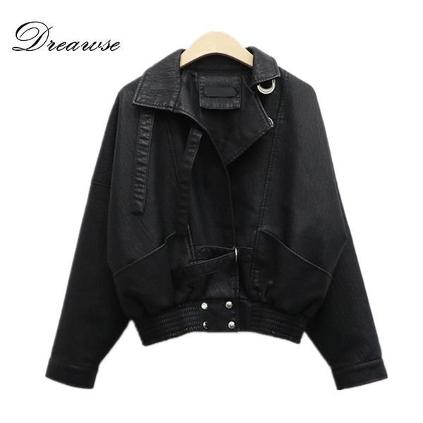 dreawse women short jacket was thin bf style motorcycle pu leather loose long sleeve wild mujer jaqueta chaqueta tide mz2970, Black;brown
dreawse women short jacket was thin bf style motorcycle pu leather loose long sleeve wild mujer jaqueta chaqueta tide mz2970, Black;brown