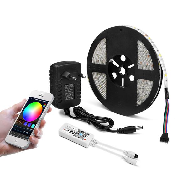 RGB RGBW RGBWW WIFI 5M 5050 LED Strip light waterproof flexible LED Ribbon Diode Tape WiFi controller + 12V Power Adapter EU/US
RGB RGBW RGBWW WIFI 5M 5050 LED Strip light waterproof flexible LED Ribbon Diode Tape WiFi controller + 12V Power Adapter EU/US