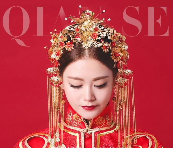 bridal headwear, chinese style wedding dress, air ornament set, xiu ru costume, phoenix crown, qipao ornaments, Silver
bridal headwear, chinese style wedding dress, air ornament set, xiu ru costume, phoenix crown, qipao ornaments, Silver