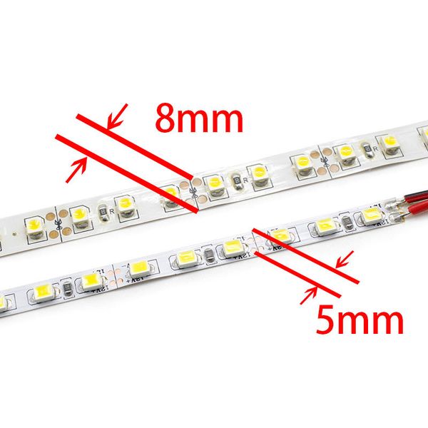 5 мм ширина 5 м 2835 600 SMD Гибкие светодиодные полосы света 120 led / м светодиодные ленты