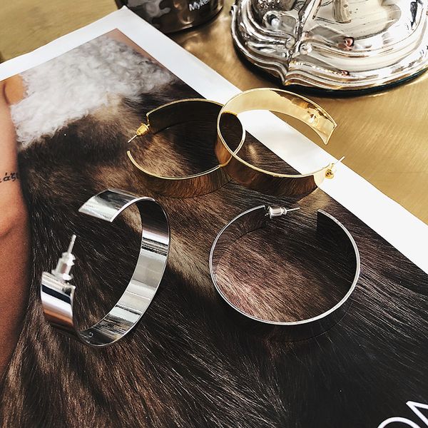 women brand metal big hoop earrings fashion punk jewelry gold metal circle earrings hiphop bijoux show accessories, Golden;silver
women brand metal big hoop earrings fashion punk jewelry gold metal circle earrings hiphop bijoux show accessories, Golden;silver