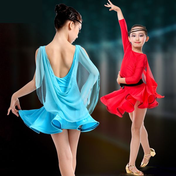 children professional latin dance dress for girls ballroom dance competition dresses kids modern waltz/tango / cha cha costumes, Black;red
children professional latin dance dress for girls ballroom dance competition dresses kids modern waltz/tango / cha cha costumes, Black;red