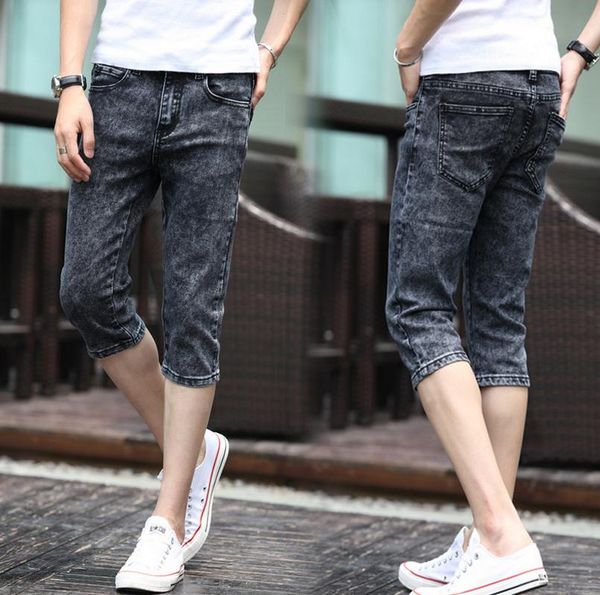 лето 2018 мужская мода джинсы серый slim fit capric теленка длиной подростки мальчики хип-хоп джинсы homme 28-34, Blue
лето 2018 мужская мода джинсы серый slim fit capric теленка длиной подростки мальчики хип-хоп джинсы homme 28-34, Blue