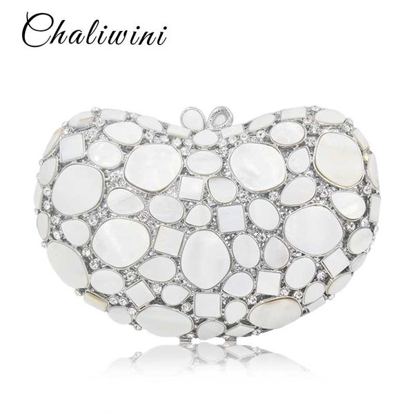 luxury white marble heart shape precious stone crystal evening bags cocktail bride wedding clutches handbags banquet bags
luxury white marble heart shape precious stone crystal evening bags cocktail bride wedding clutches handbags banquet bags