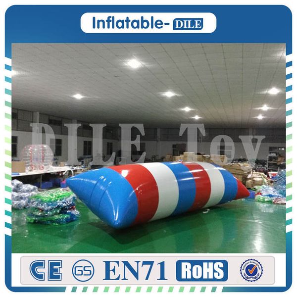 0.9mm Pvc Inflatable Water Blob Durable Water Game Equipment Jumping Bag Air Pillow Water Blob(size:500x200cm)