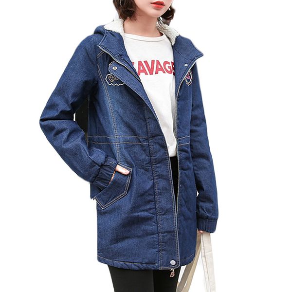 fashion loose thicken blue denim coat female woolen hoodie winter long coats women trench coat for women 2018 overcoat, Tan;black
fashion loose thicken blue denim coat female woolen hoodie winter long coats women trench coat for women 2018 overcoat, Tan;black