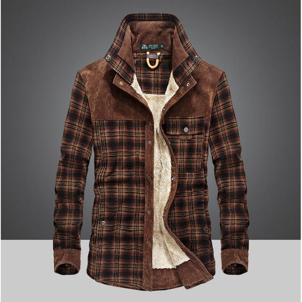 winter warm men shirts thick lined plaid plus size 100% cotton 2018 new windbreaker casual male blouses, White;black
winter warm men shirts thick lined plaid plus size 100% cotton 2018 new windbreaker casual male blouses, White;black