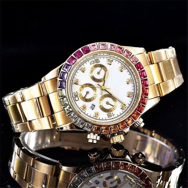 40 мм Роскошный Нержавеющая Сталь Безель Мужские Часы Скользящий Ремешок с Пряжко
40 мм Роскошный Нержавеющая Сталь Безель Мужские Часы Скользящий Ремешок с Пряжко