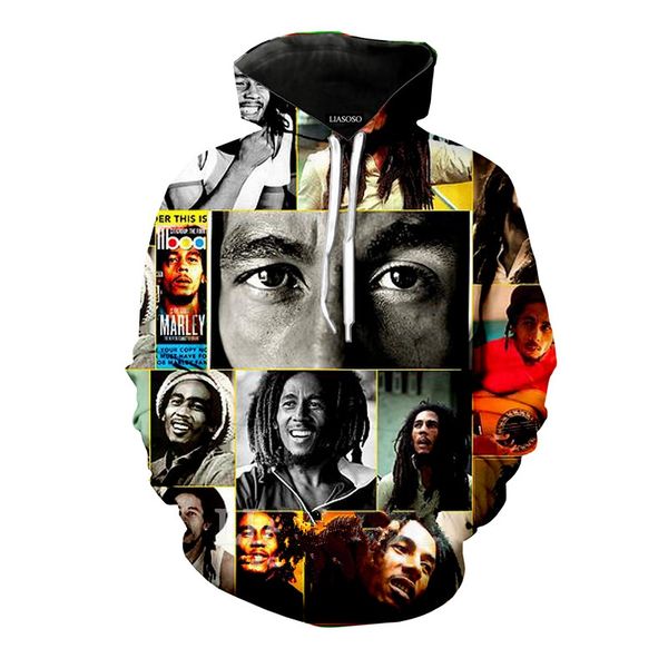 fashion men/women reggae star bob marley 3d funny printed crewneck sweatshirt fashion casual hoodies h459, Black
fashion men/women reggae star bob marley 3d funny printed crewneck sweatshirt fashion casual hoodies h459, Black