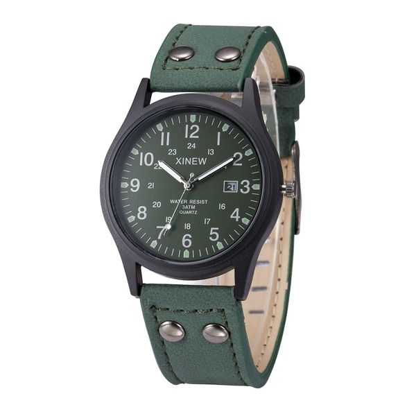 wristwatch men watch vintage classic men's waterproof date leather strap sport quartz army watches casual classics luxury f80, Slivery;brown
wristwatch men watch vintage classic men's waterproof date leather strap sport quartz army watches casual classics luxury f80, Slivery;brown
