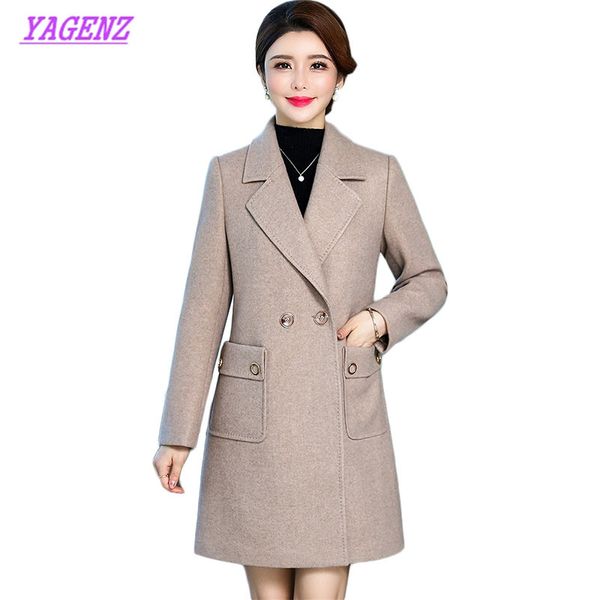 high-quality middle-aged woman woolen jacket winter new korean loose long wool coat plus size women's leisure overcoats 4xl b994, Black
high-quality middle-aged woman woolen jacket winter new korean loose long wool coat plus size women's leisure overcoats 4xl b994, Black