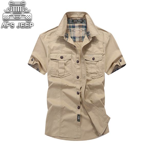 loose mens blouses brand afs jeep plaid collar casual denim shirts military cargo short sleeve european and american 100% cotton y1892101, White;black
loose mens blouses brand afs jeep plaid collar casual denim shirts military cargo short sleeve european and american 100% cotton y1892101, White;black