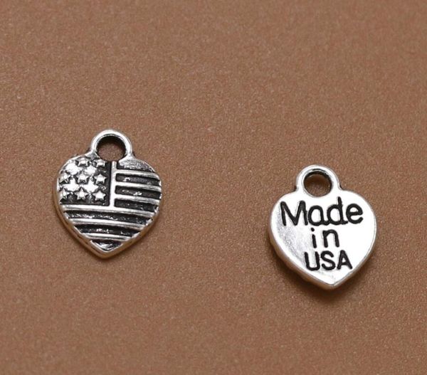 100pcs 11*9mm ancient silver tone zinc alloy american flag charm pendant jewelry diy usa flag charms bracelets, Bronze;silver
100pcs 11*9mm ancient silver tone zinc alloy american flag charm pendant jewelry diy usa flag charms bracelets, Bronze;silver