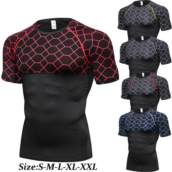 new short sleeve sport shirt men quick dry tight running tshirt soccer training jersey men's t shirt for fitness mens sportswear, White;black
new short sleeve sport shirt men quick dry tight running tshirt soccer training jersey men's t shirt for fitness mens sportswear, White;black