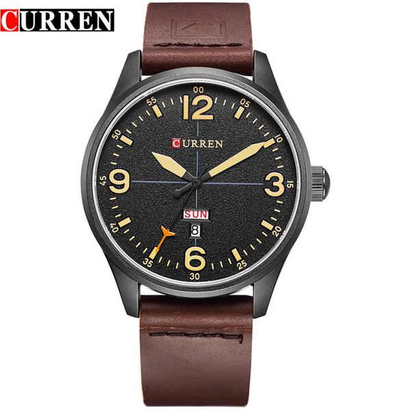 2018 fashion casual curren brand analog quartz watch men waterproof sports watches man leather wristwatches relogio masculino, Slivery;brown
2018 fashion casual curren brand analog quartz watch men waterproof sports watches man leather wristwatches relogio masculino, Slivery;brown