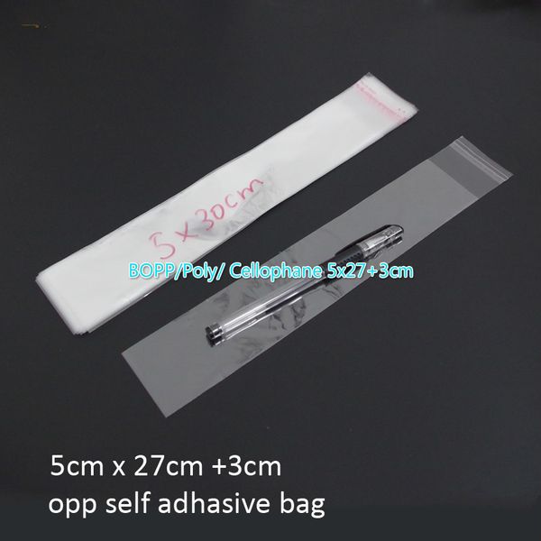 200pcs clear resealable bopp/poly/ cellophane 5x27+3cm long transparent opp self adhesive plastic storage cosmetic packing bags
200pcs clear resealable bopp/poly/ cellophane 5x27+3cm long transparent opp self adhesive plastic storage cosmetic packing bags