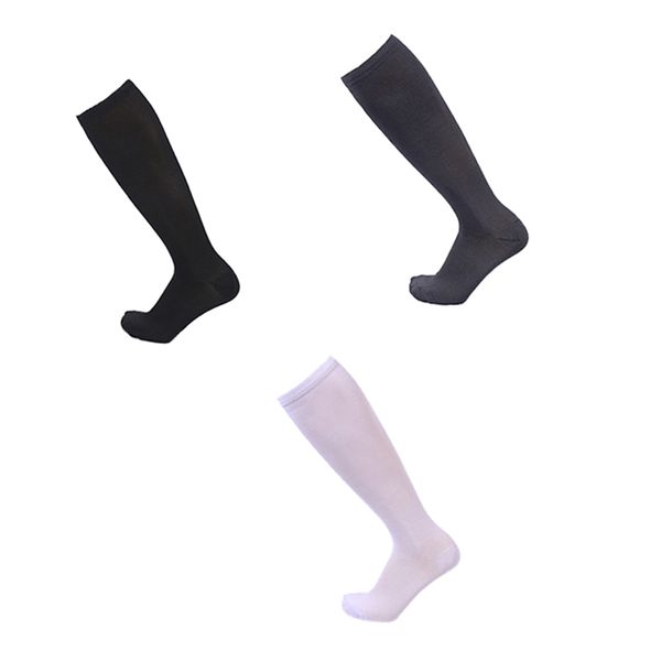3 pairs women men compression socks knee high stocking nylon sports athletic running socks for exercise, Black
3 pairs women men compression socks knee high stocking nylon sports athletic running socks for exercise, Black