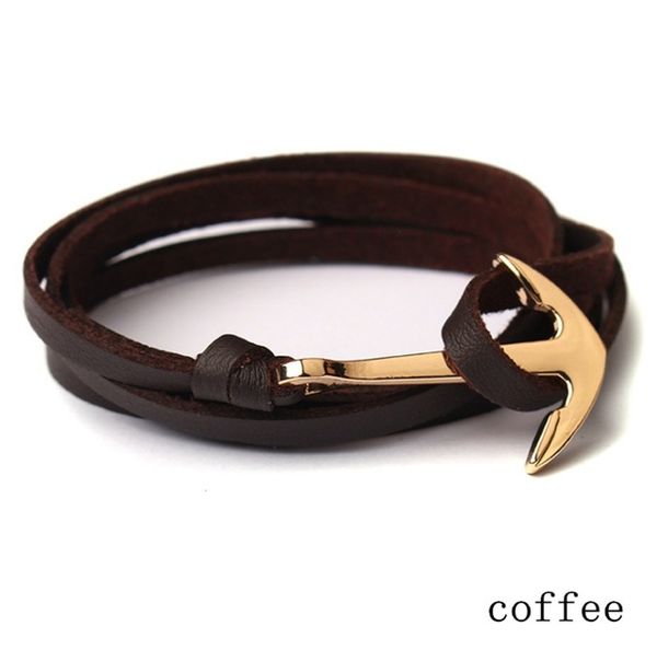 new leather bracelet sailor captain anchor personality black leather multilayer unlimited bracelet jewelry gifts 10pcs, Golden;silver
new leather bracelet sailor captain anchor personality black leather multilayer unlimited bracelet jewelry gifts 10pcs, Golden;silver