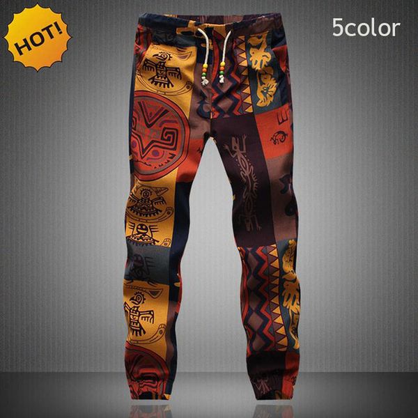 2018 summer thin floral linen bunch foot trousers men's casual elastic waist drawstring pants plus zise 5xl, Black
2018 summer thin floral linen bunch foot trousers men's casual elastic waist drawstring pants plus zise 5xl, Black