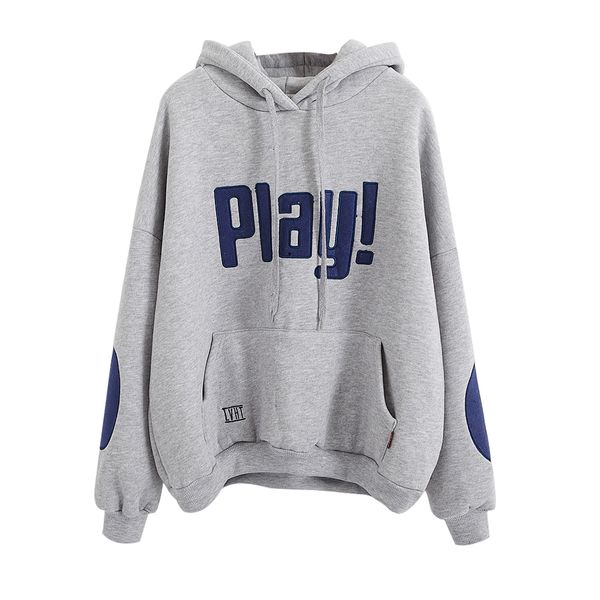 2018 women's harajuku bf wind play letters hooded hedging and thick velvet padded female korean kawaii fleece for women, Black
2018 women's harajuku bf wind play letters hooded hedging and thick velvet padded female korean kawaii fleece for women, Black