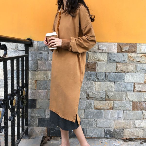 elegant loose long dress long sleeve women 2018 winter chic casual hooded dress female autumn fashion vestido, White;black
elegant loose long dress long sleeve women 2018 winter chic casual hooded dress female autumn fashion vestido, White;black