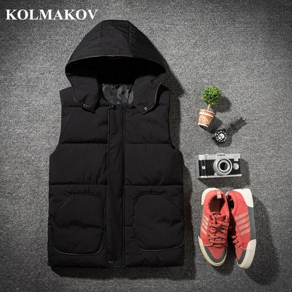 kolmakov 2018 men's vest sleeveless outwear coats masculino vests waistcoats winter warm vests male s-3xl hooded mans vest men, Black;white
kolmakov 2018 men's vest sleeveless outwear coats masculino vests waistcoats winter warm vests male s-3xl hooded mans vest men, Black;white