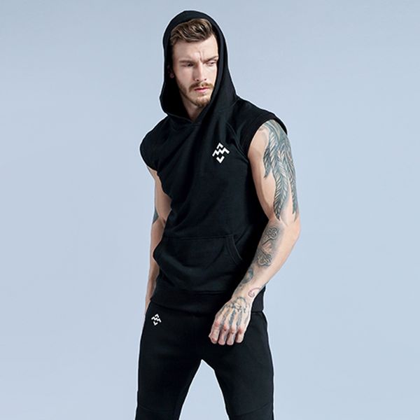 cool men black hooded sports sleeveless jacket skateboarding basketball running slim fit vest waistcoat fitness gym streetwear, Black;red
cool men black hooded sports sleeveless jacket skateboarding basketball running slim fit vest waistcoat fitness gym streetwear, Black;red
