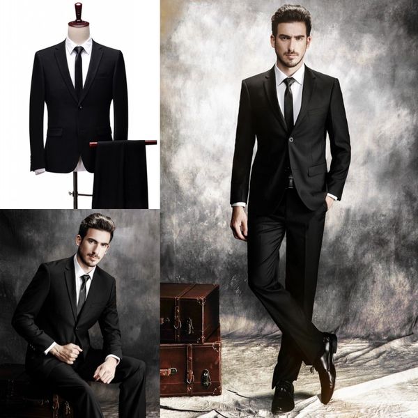 handsome men wedding suits 2018 black slim fit bridegroom formal wear mens groom tuxedos business men suits (jacket+pant), Black;gray
handsome men wedding suits 2018 black slim fit bridegroom formal wear mens groom tuxedos business men suits (jacket+pant), Black;gray