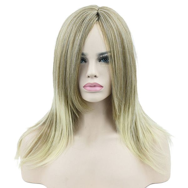women long straight yellow to blonde ombre party cosplay wigs accessories hair, Black;brown
women long straight yellow to blonde ombre party cosplay wigs accessories hair, Black;brown