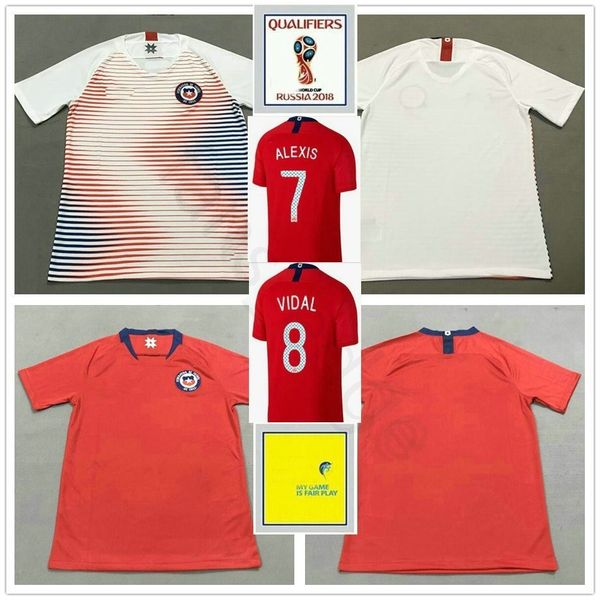 2018 World Cup Chile Soccer Jersey 7 Alexis Sanchez A.VIDAL MORA CONTRERAS CAMPOS PINILLA VARGAS Custom Home Away Red White Football Shirt
2018 World Cup Chile Soccer Jersey 7 Alexis Sanchez A.VIDAL MORA CONTRERAS CAMPOS PINILLA VARGAS Custom Home Away Red White Football Shirt