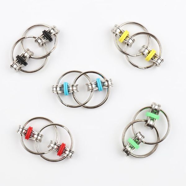 Fidget Spinner Key Ring Metal Gyro Toys Professional Edc Stress Release Toy For Kids Vs Hand Spinner Fidget Chain Spinner Toy