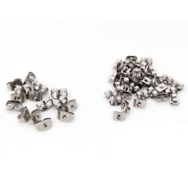 100pcs/lot stainless steel earring back plug earring settings base ear studs back earring ser whole sale, White
100pcs/lot stainless steel earring back plug earring settings base ear studs back earring ser whole sale, White