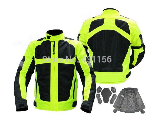 green reflective racing jacket motorcycle jackets motorcycle rainclothes with 5 pcs pads protection
green reflective racing jacket motorcycle jackets motorcycle rainclothes with 5 pcs pads protection