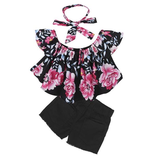 new kids clothing sets floral slash neck shorts headbands 3pcs set childrens fashion girl kids boutique babys clothes outfits, White
new kids clothing sets floral slash neck shorts headbands 3pcs set childrens fashion girl kids boutique babys clothes outfits, White