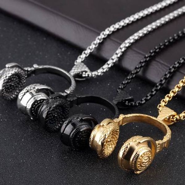 hip hop jewelry men necklace stainless steel music headphone pendant necklaces 2018 fashion cool gifts mens jewellery collier, Silver
hip hop jewelry men necklace stainless steel music headphone pendant necklaces 2018 fashion cool gifts mens jewellery collier, Silver