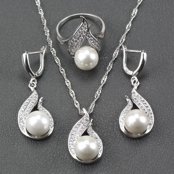 now selling pearl series white jewelry sets earrings pendant necklace ring size 6/7/8/9/10 for women gift trinket, Slivery;golden
now selling pearl series white jewelry sets earrings pendant necklace ring size 6/7/8/9/10 for women gift trinket, Slivery;golden