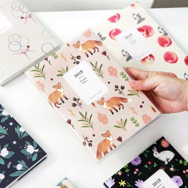 all colorful sheets 2018 weekly diary 13.8*19.6cm cute flowers and animals theme weekly planner ing, Purple;pink
all colorful sheets 2018 weekly diary 13.8*19.6cm cute flowers and animals theme weekly planner ing, Purple;pink