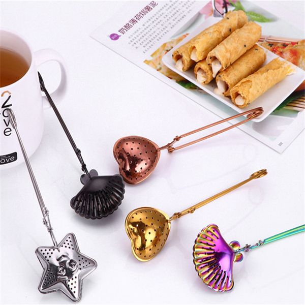new arrival pvd plated silver gold rose gold black tea infusers in heart shape shell star design
new arrival pvd plated silver gold rose gold black tea infusers in heart shape shell star design