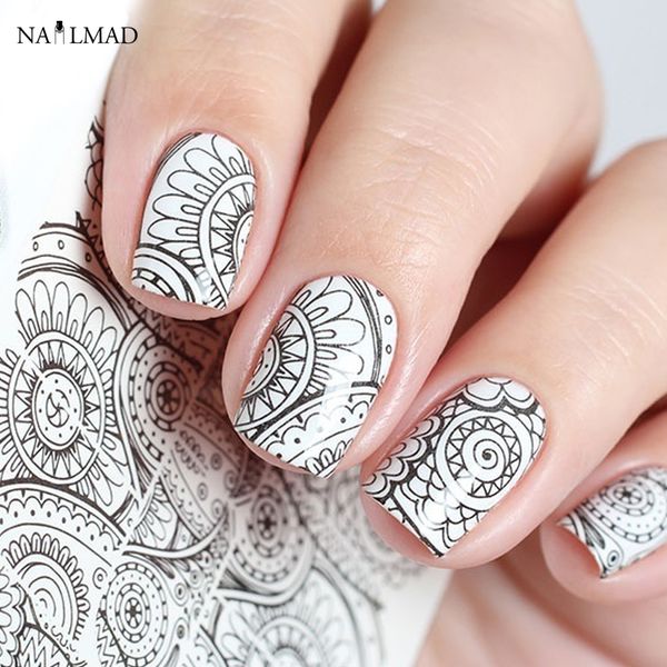 1 sheet mandala nail water decals black mandara nail art sticker tattoo decals water slide
1 sheet mandala nail water decals black mandara nail art sticker tattoo decals water slide