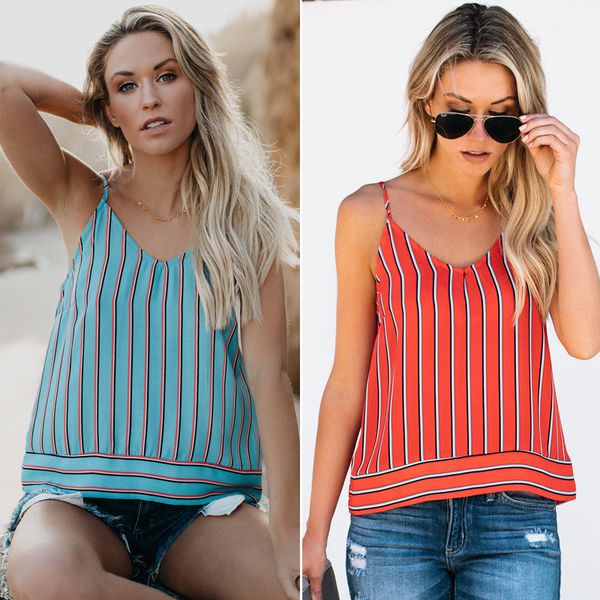 2018 casual summer women ladies tanks 2 style sleeveless v-neck striped backless belt slim size s//l/xl, White
2018 casual summer women ladies tanks 2 style sleeveless v-neck striped backless belt slim size s//l/xl, White