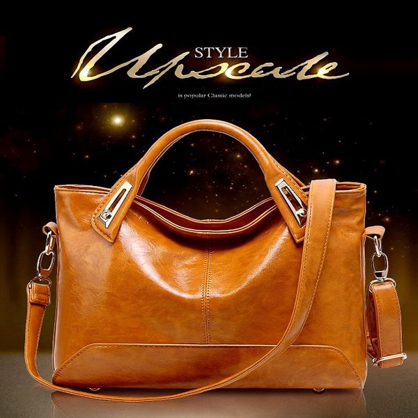 women handbags 2018 fashion luxury female shoulder bags oil wax leather large capacity tote bag casual pu leather messenger bag
women handbags 2018 fashion luxury female shoulder bags oil wax leather large capacity tote bag casual pu leather messenger bag