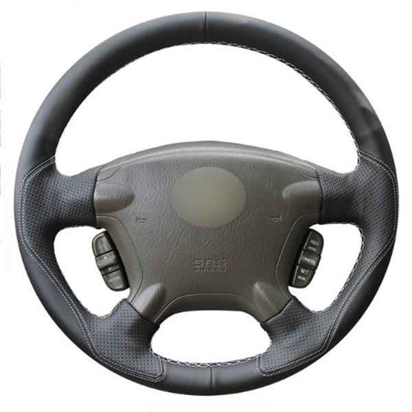 leather steering wheel hand-stitch on wrap cover for honda crv cr-v 2003-06 
leather steering wheel hand-stitch on wrap cover for honda crv cr-v 2003-06