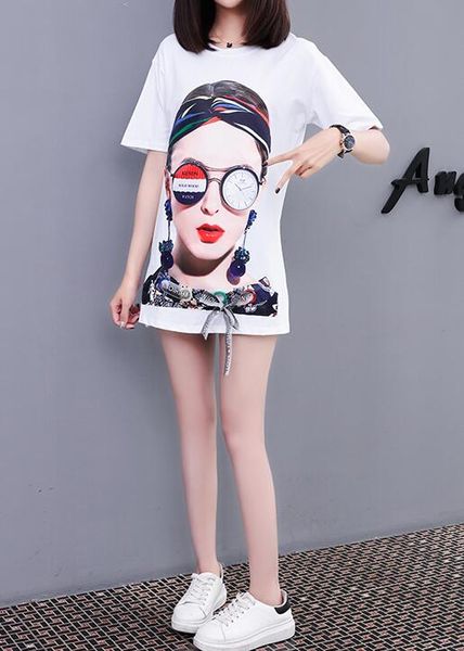 European station long paragraph white t-shirt female students short-sleeved 2018 summer new loose Korean version of the missing shirt
European station long paragraph white t-shirt female students short-sleeved 2018 summer new loose Korean version of the missing shirt