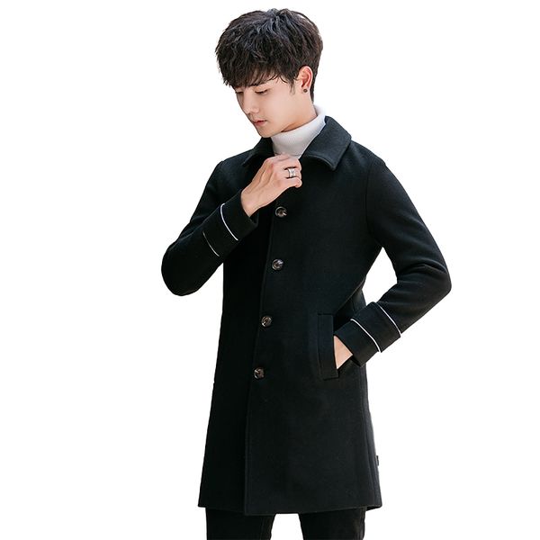 pure color mens woolen coats s m l xxl xxxl business casual jackets male autumn and winter long jacket, Black
pure color mens woolen coats s m l xxl xxxl business casual jackets male autumn and winter long jacket, Black