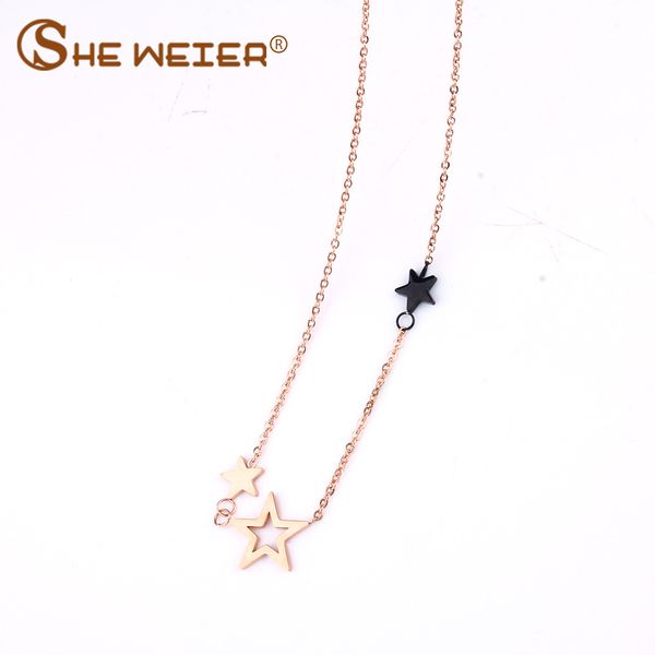 she weier accesories chain chocker star long friends vintage vintage neckless women stainless steel necklaces & pendants, Silver
she weier accesories chain chocker star long friends vintage vintage neckless women stainless steel necklaces & pendants, Silver