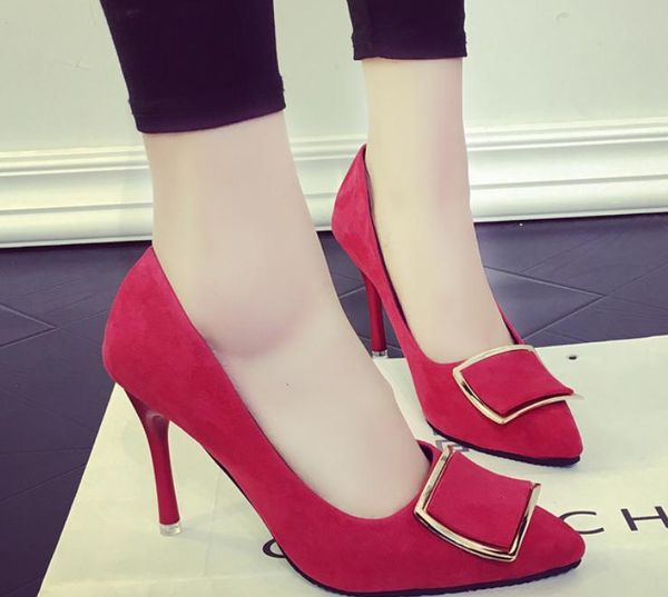 send 2018 spring and autumn new style pointed end fine heel high heel women's shoes@30, Black
send 2018 spring and autumn new style pointed end fine heel high heel women's shoes@30, Black