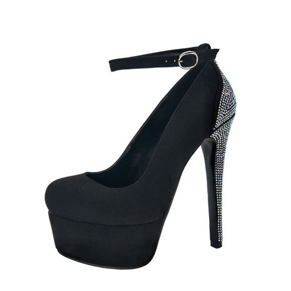 kolnoo new simple casual style handmade women's high heel platform pumps rhinstones back deco party dress buckle strap fashion shoes x1, Black
kolnoo new simple casual style handmade women's high heel platform pumps rhinstones back deco party dress buckle strap fashion shoes x1, Black